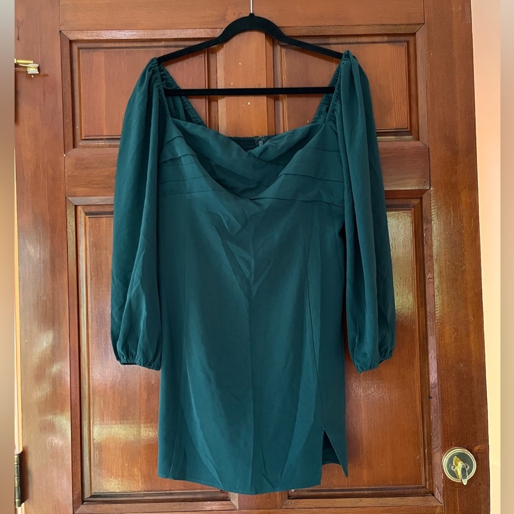 Abercrombie & Fitch Teal Green Mini Dress